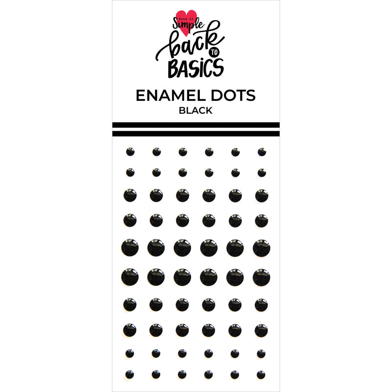 Back to Basics - Enamel Dots - Black