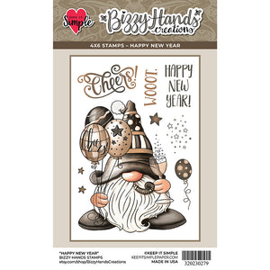 Bizzy Hands - Stamp - Happy New Year