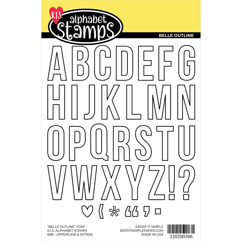 Alphabet Stamp - 6x8 - Belle