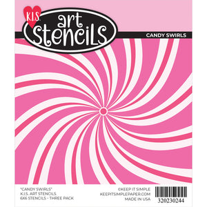 Stencil - Candy Swirls