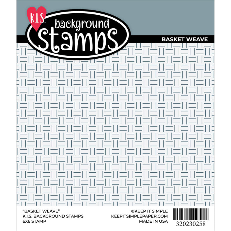 Background Stamp - Basket Weave 6x6