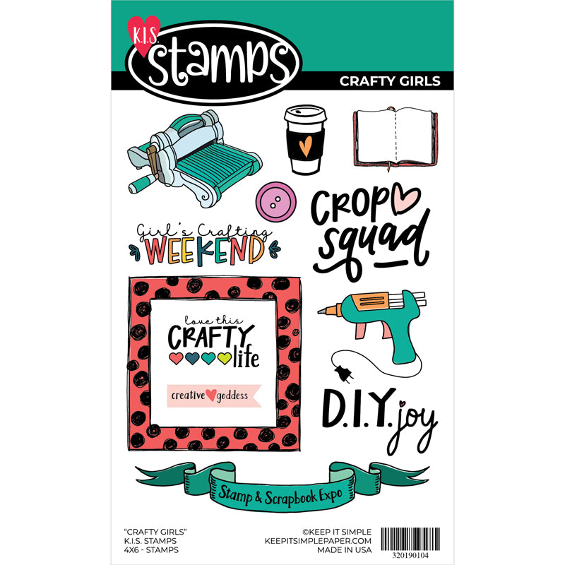 Crafty Girls - Collection Stamp - 4x6