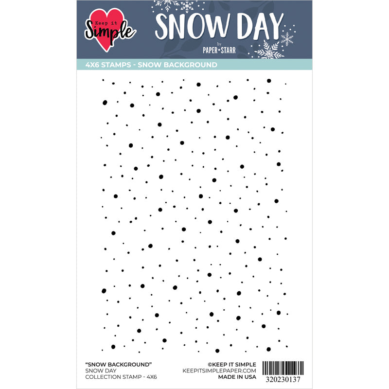 Background Stamp - Snow 4x6