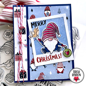 Scandinavian Christmas - Gnomes - 6x8 Stamp