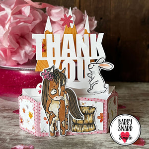 Little Cowgirl Birthday - Party Animals Outline Dies