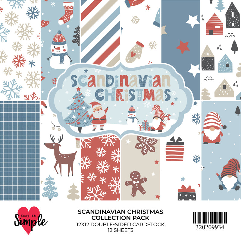 Scandinavian Christmas - 12x12 Paper Pack