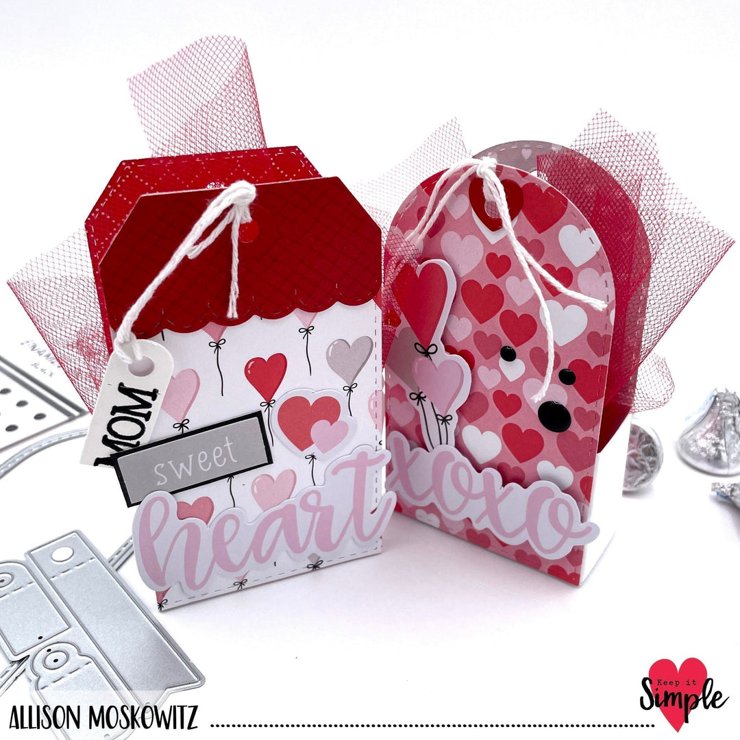 Valentine Tag Boxes With Shaker Tag Metal Dies