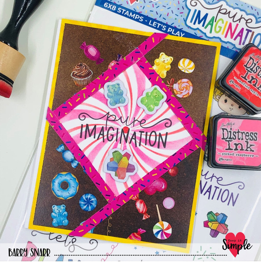 Stenciling and Paper Piecing with Pure Imagination