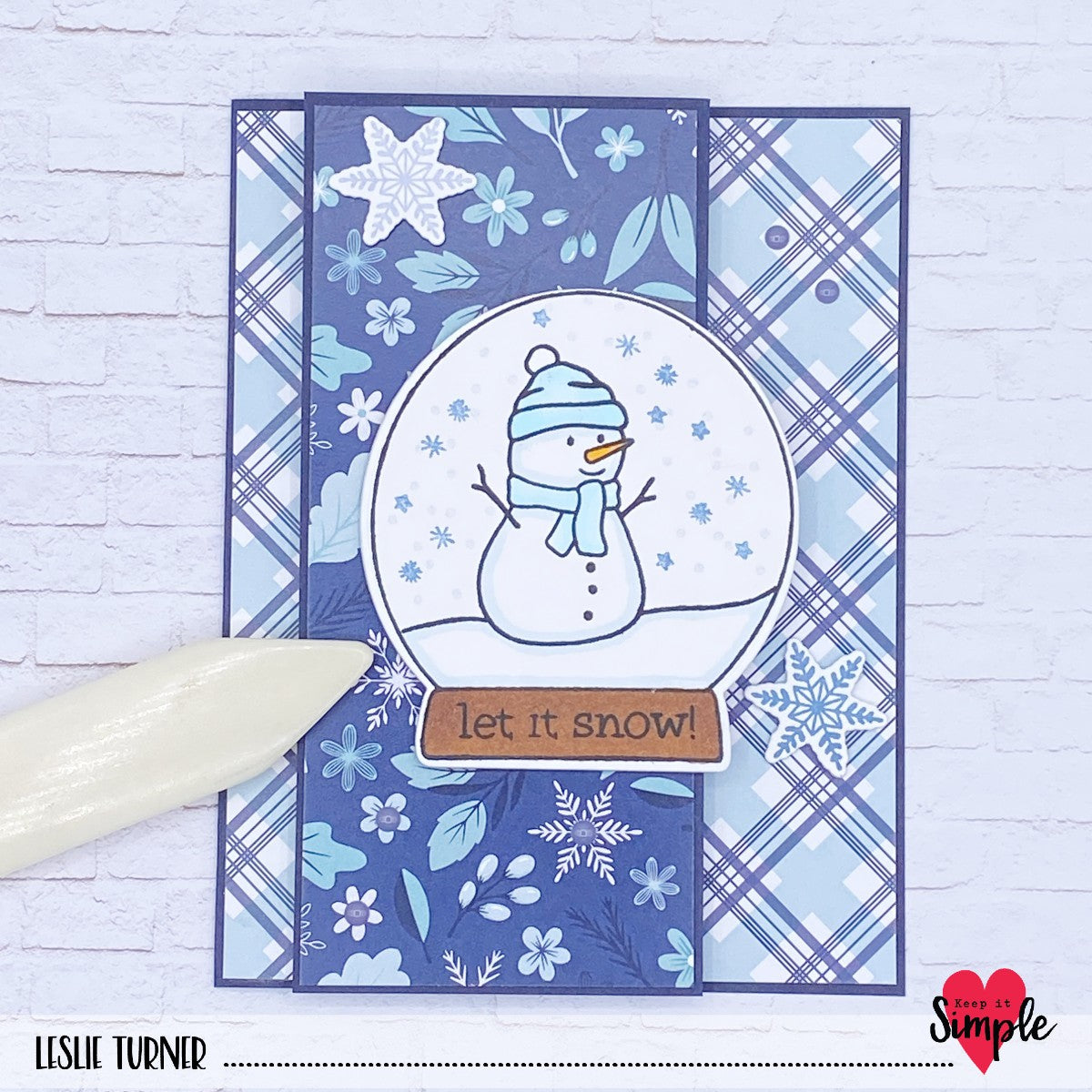 Make a Z-Fold Card with Snow Day Collection Paper