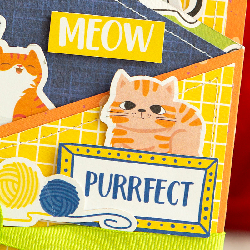 A "Purrfect" Z Fold Card with Max & Daisy