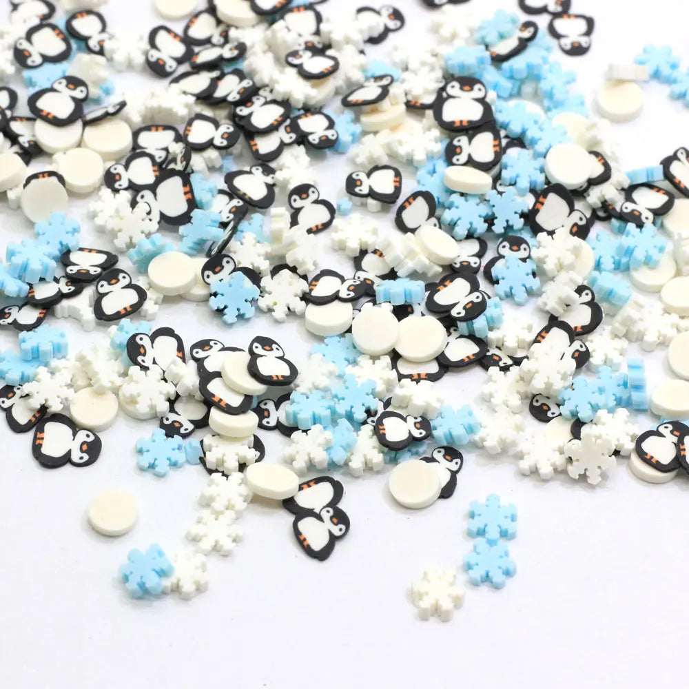 Polymer Clay - Penguins & Snowflakes Mix