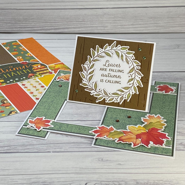 Autumn Charm - Stamp - Sentiment - 6x8 Autumn