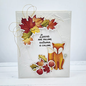 Autumn Charm - Stamp - Sentiment - 6x8 Autumn
