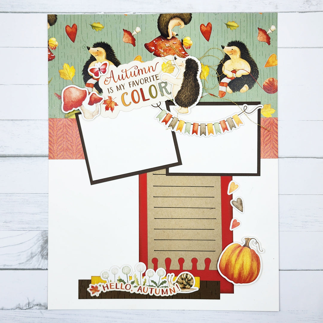 Autumn Charm - Stamp - Sentiment - 6x8 Autumn