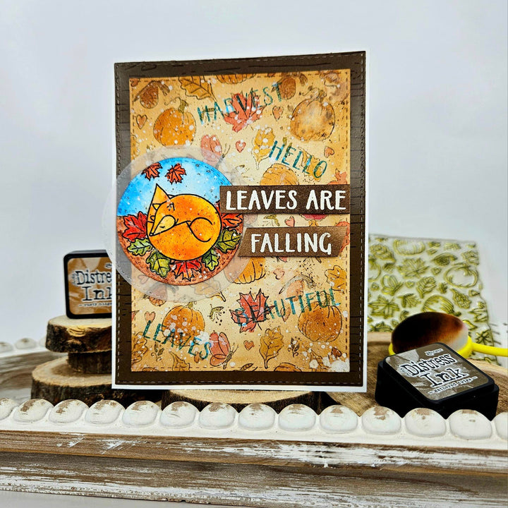 Autumn Charm - Outline Die - Fox &amp; Hedgehog
