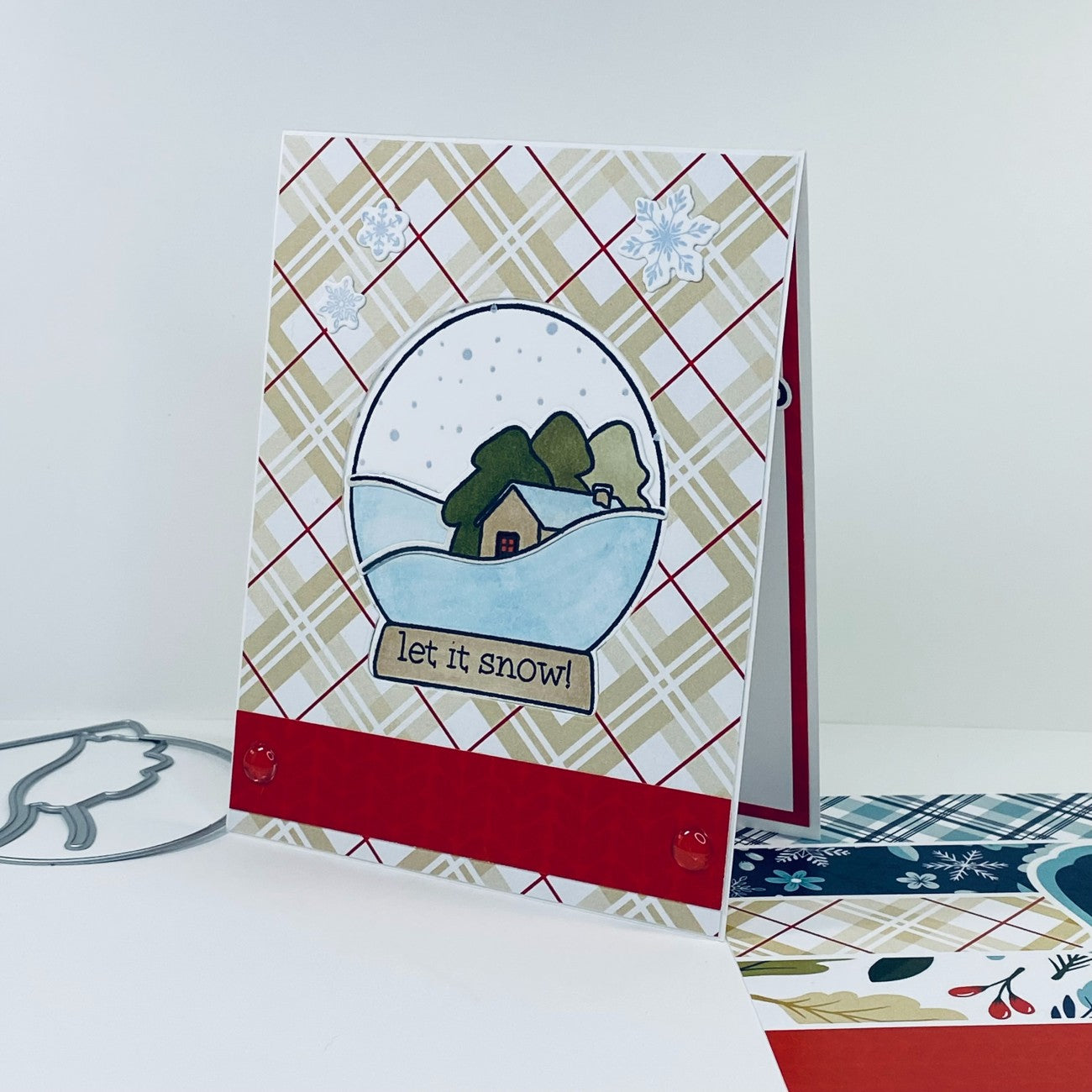 Snow Day - Outline Die - Snow Globe