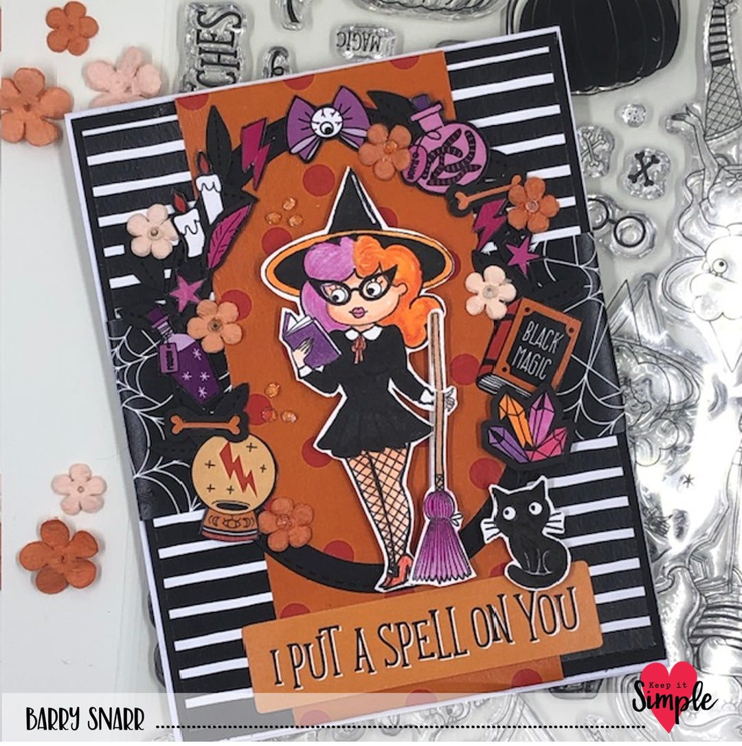 A Wee Bit Wicked - Stamp - Collection - Best Witches 6x8