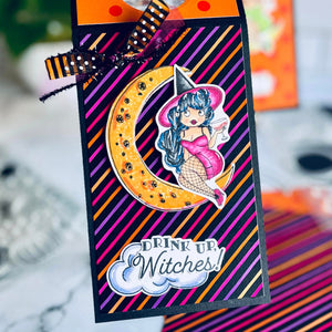 A Wee Bit Wicked - Stamp - Sentiments - Hallowqueen 6x8