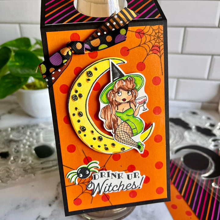A Wee Bit Wicked - Stamp - Sentiments - Hallowqueen 6x8