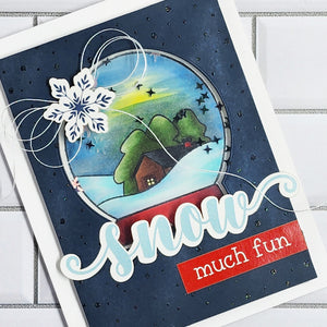 Snow Day - Collection Stamp - Snow Globe 4x6