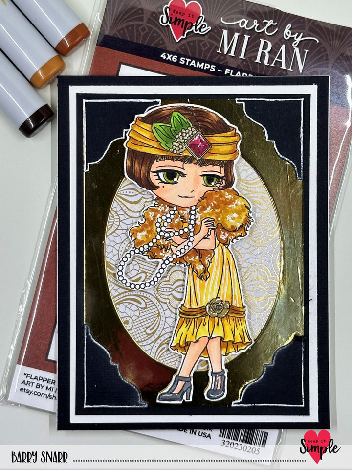 Art By Mi Ran - Stamp - Flapper Party