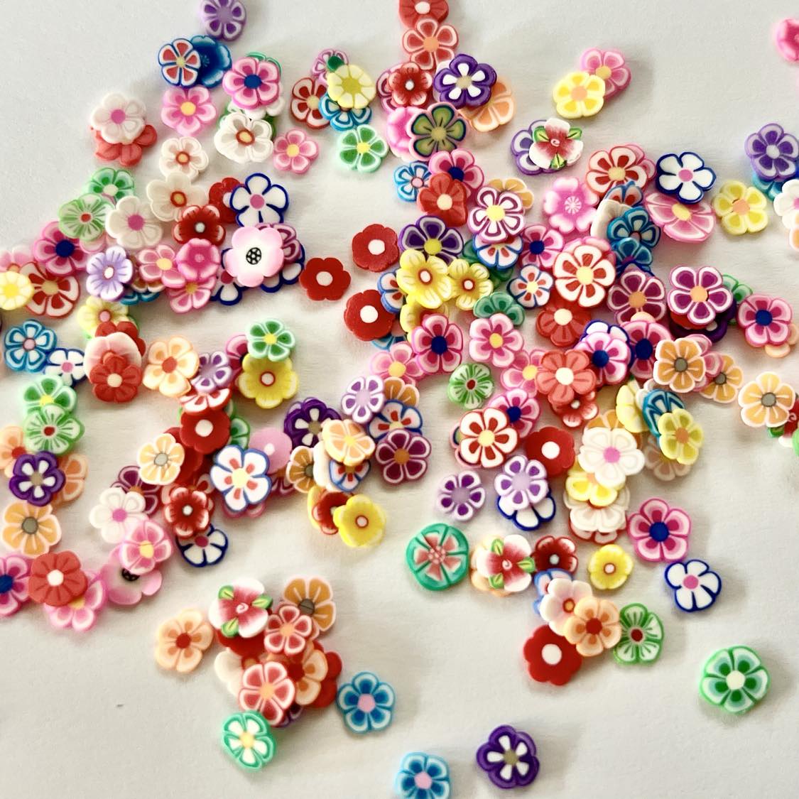 Polymer Clay - Colorful Flowers