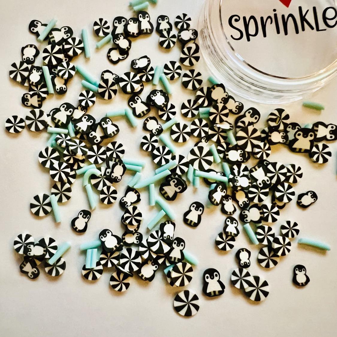 Polymer Clay - Penguin & Black Peppermints