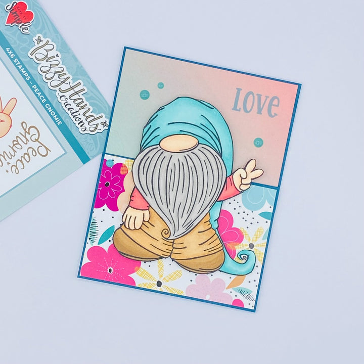 Bizzy Hands - Stamp - Peace Gnomie