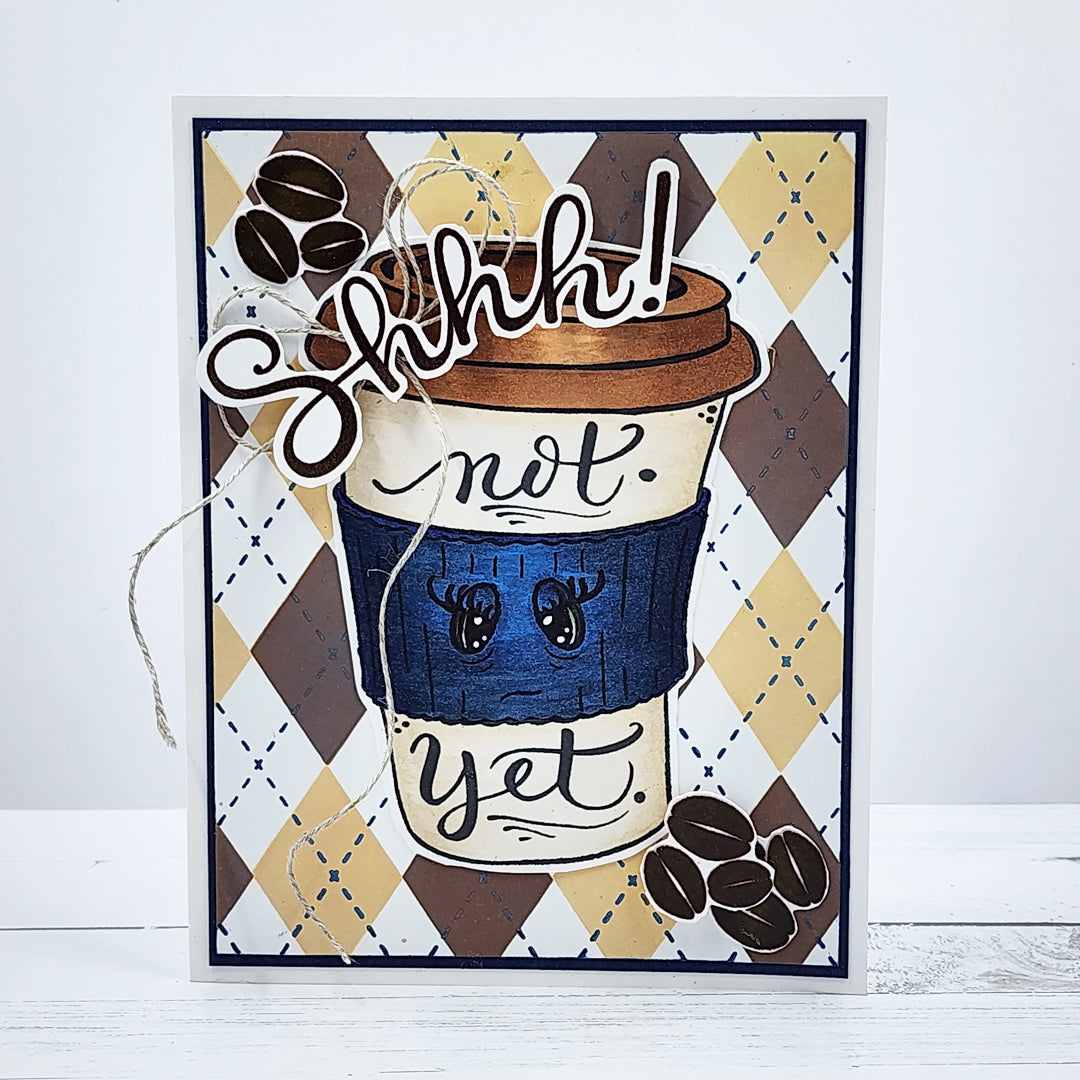 Background Stamp & Stencil Combo - Argyle 6x6