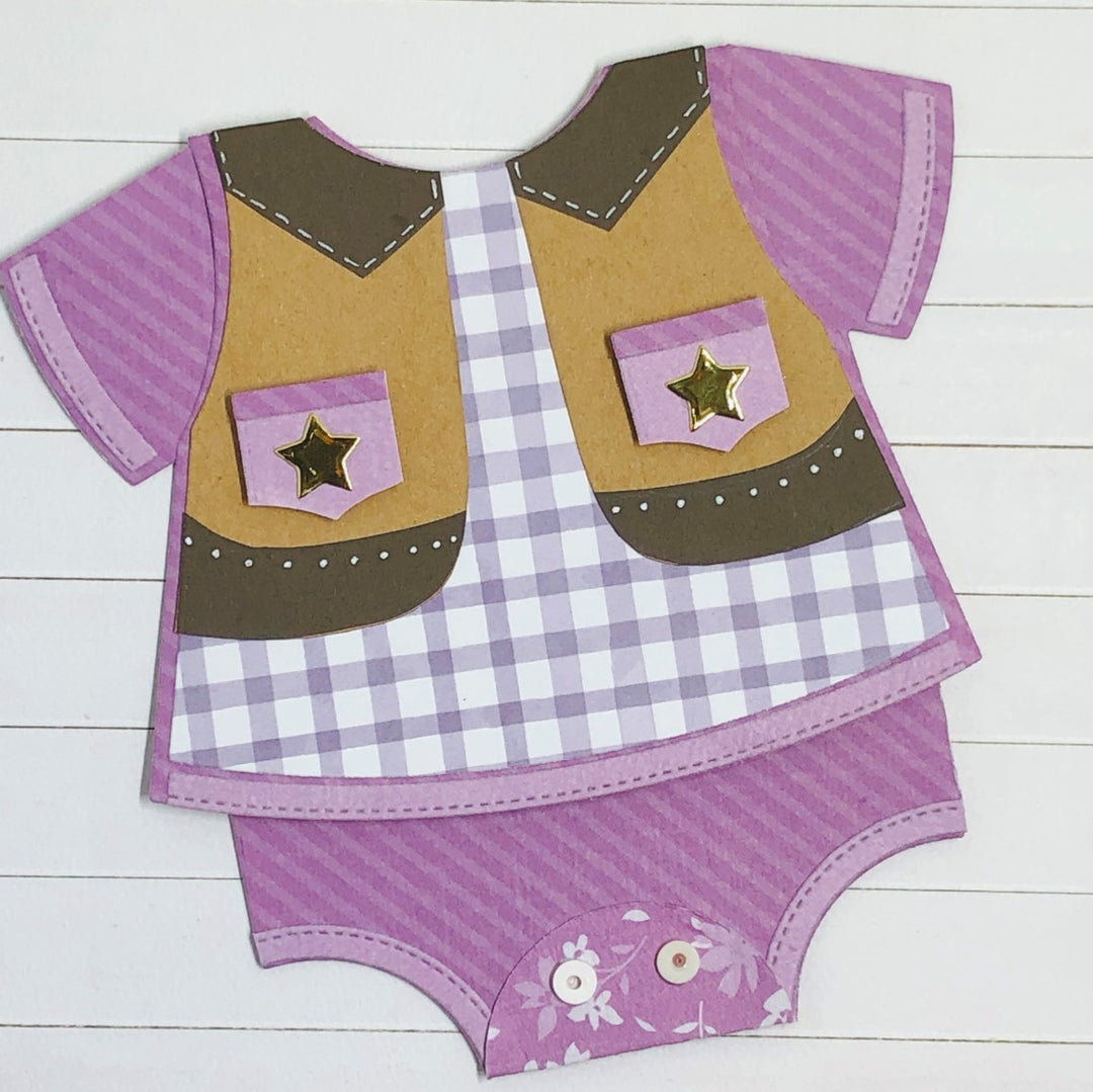 KIS Cuts - Metal Die - Baby Romper Card