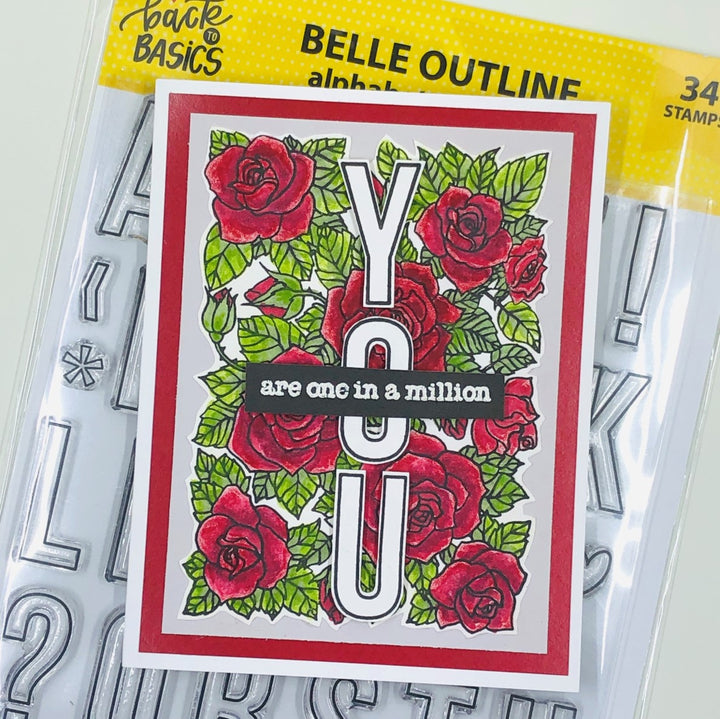 Alphabet Die - Belle Outline