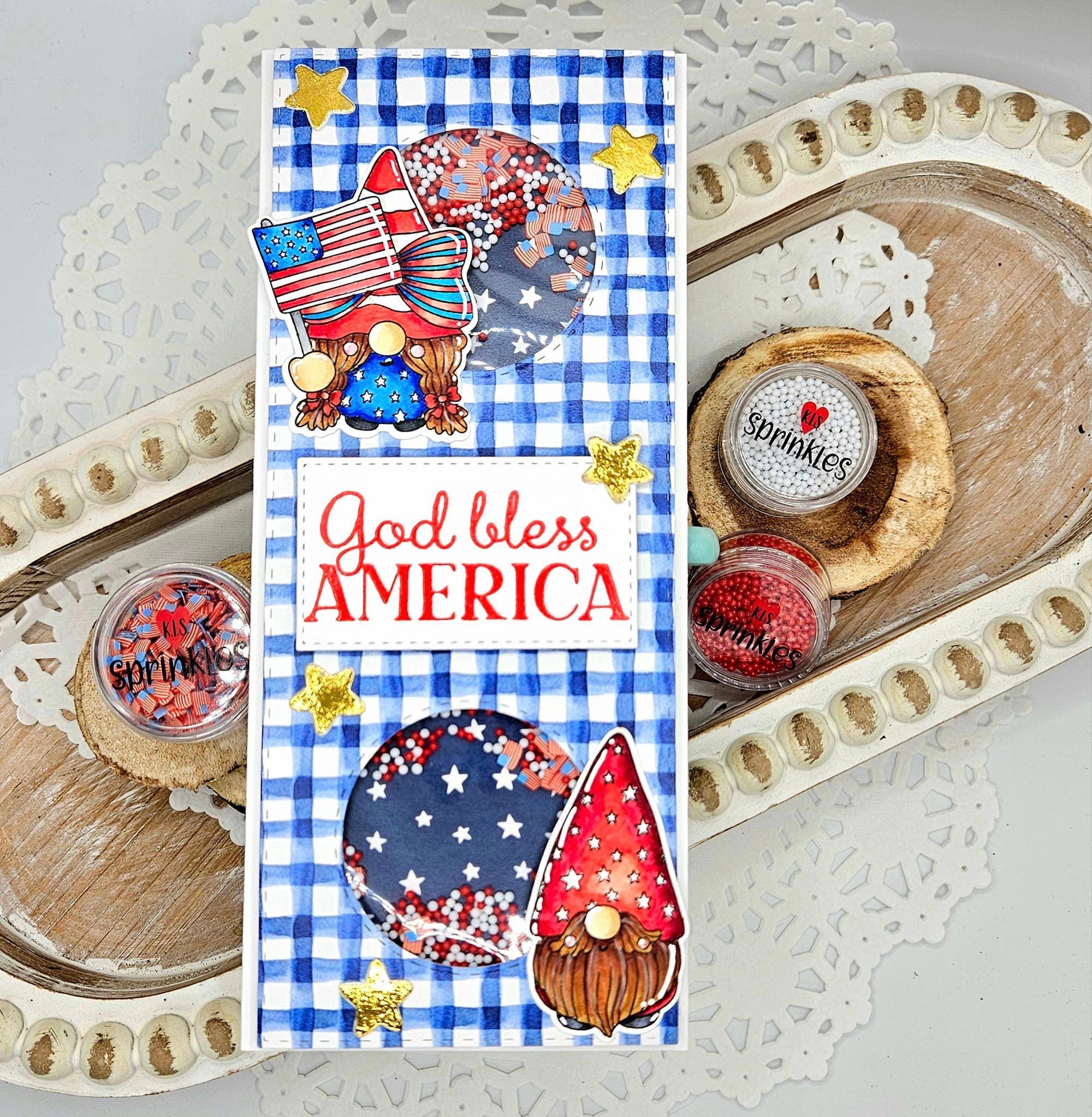 Polymer Clay - American Flags