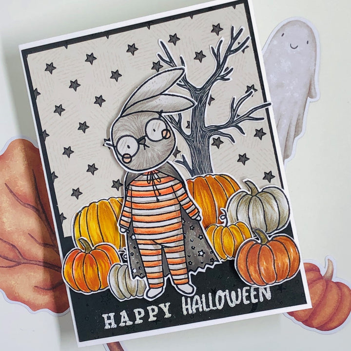 Haunted Halloween - Sentiment Stamp - Halloween Sentiments