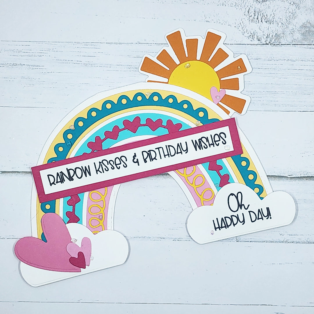 Back To Basics - Sentiment Stamp - Sunshine &amp; Rainbows