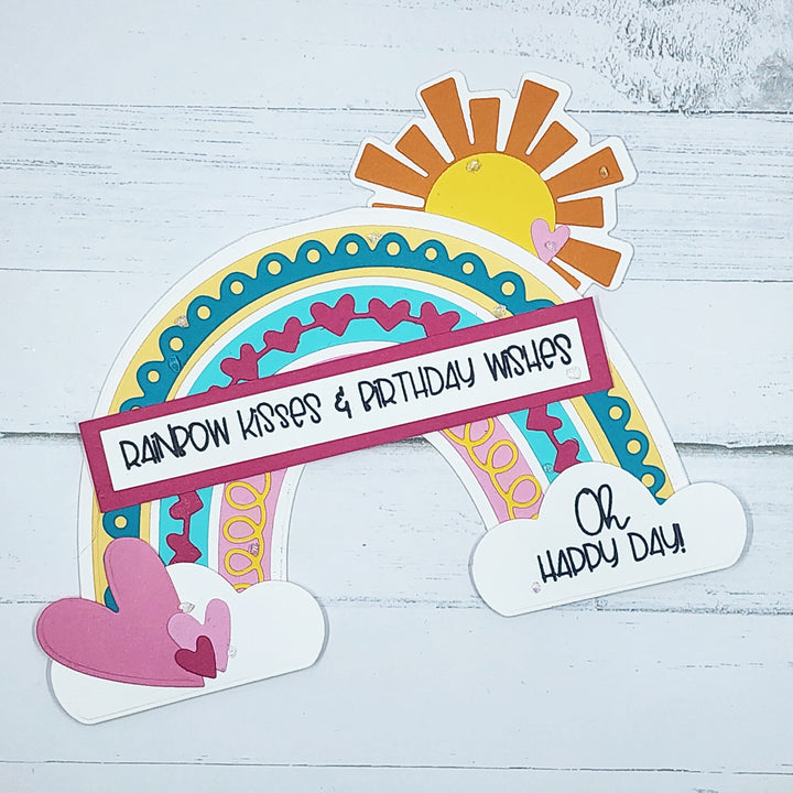 Back To Basics - Sentiment Stamp - Sunshine &amp; Rainbows