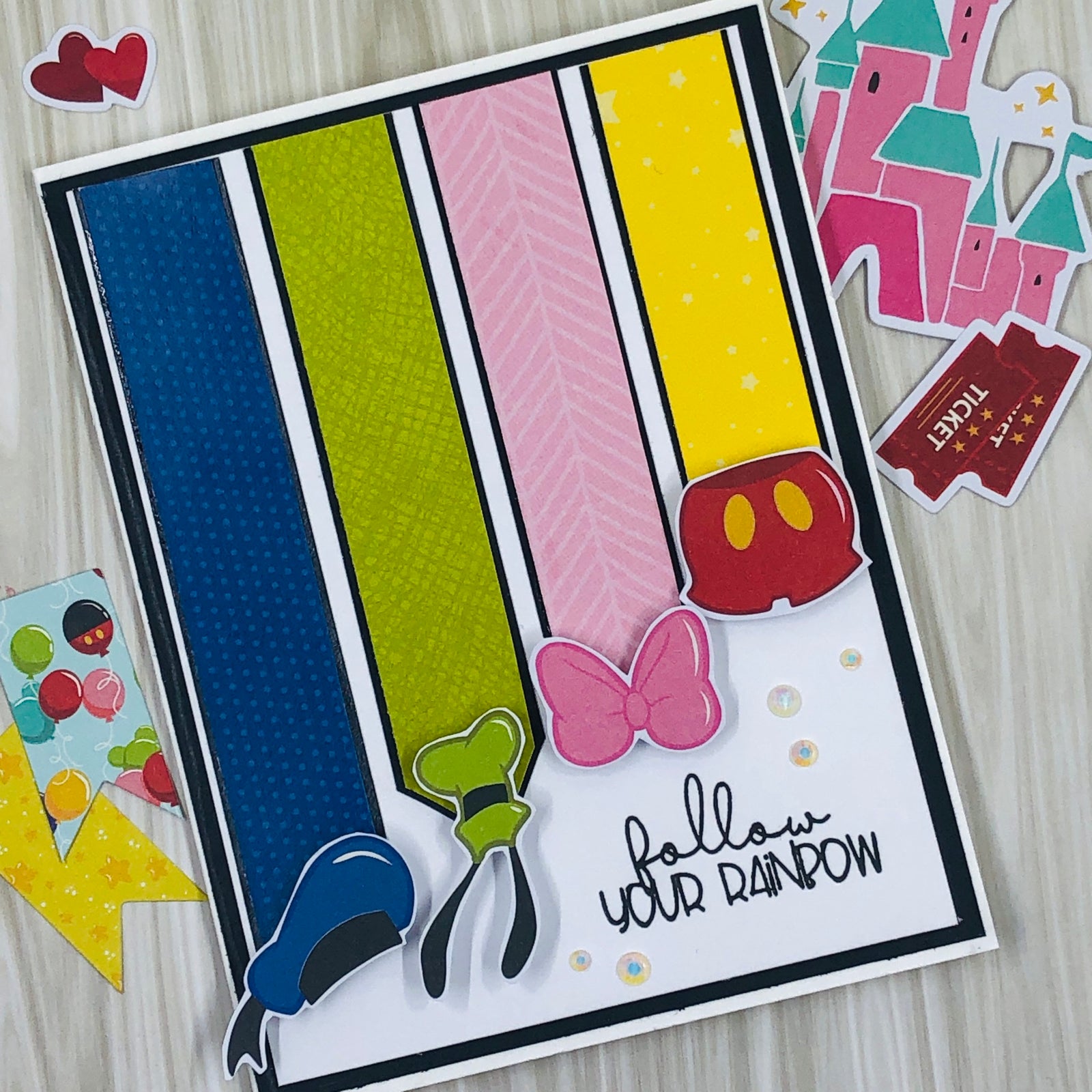 Sunshine & Rainbows - Sentiment Stamp