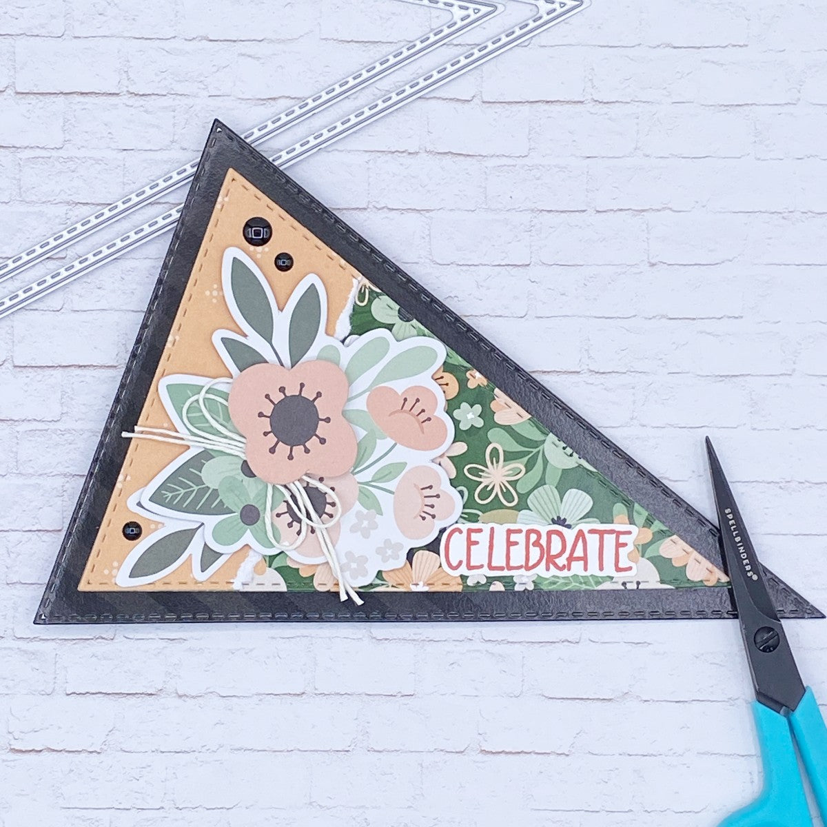 Back to Basics - Metal Die - Stitched Pennants