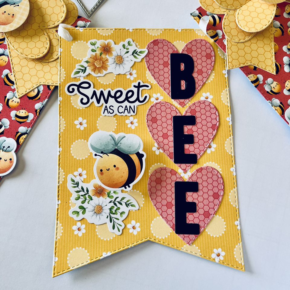Back to Basics - Metal Die - Nested Stitched Banner