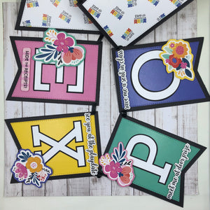 Back to Basics - Metal Die - Nested Stitched Banner