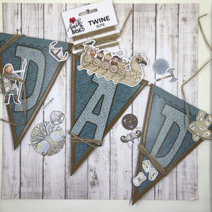 Back to Basics - Metal Die - Stitched Pennants