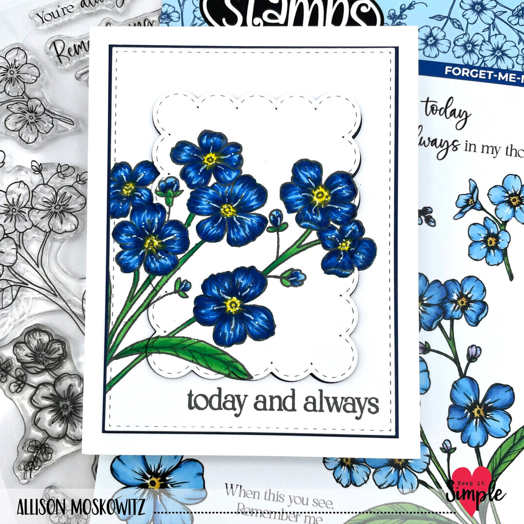 Forget-Me-Not 6x8 Stamp Set