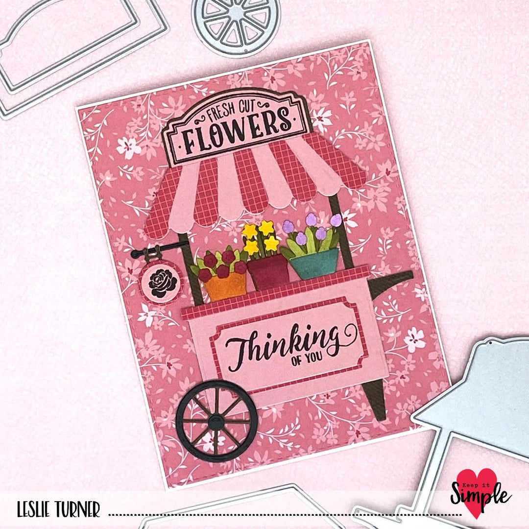 Market Cart – Flowers - Cuts &amp; Stamps
