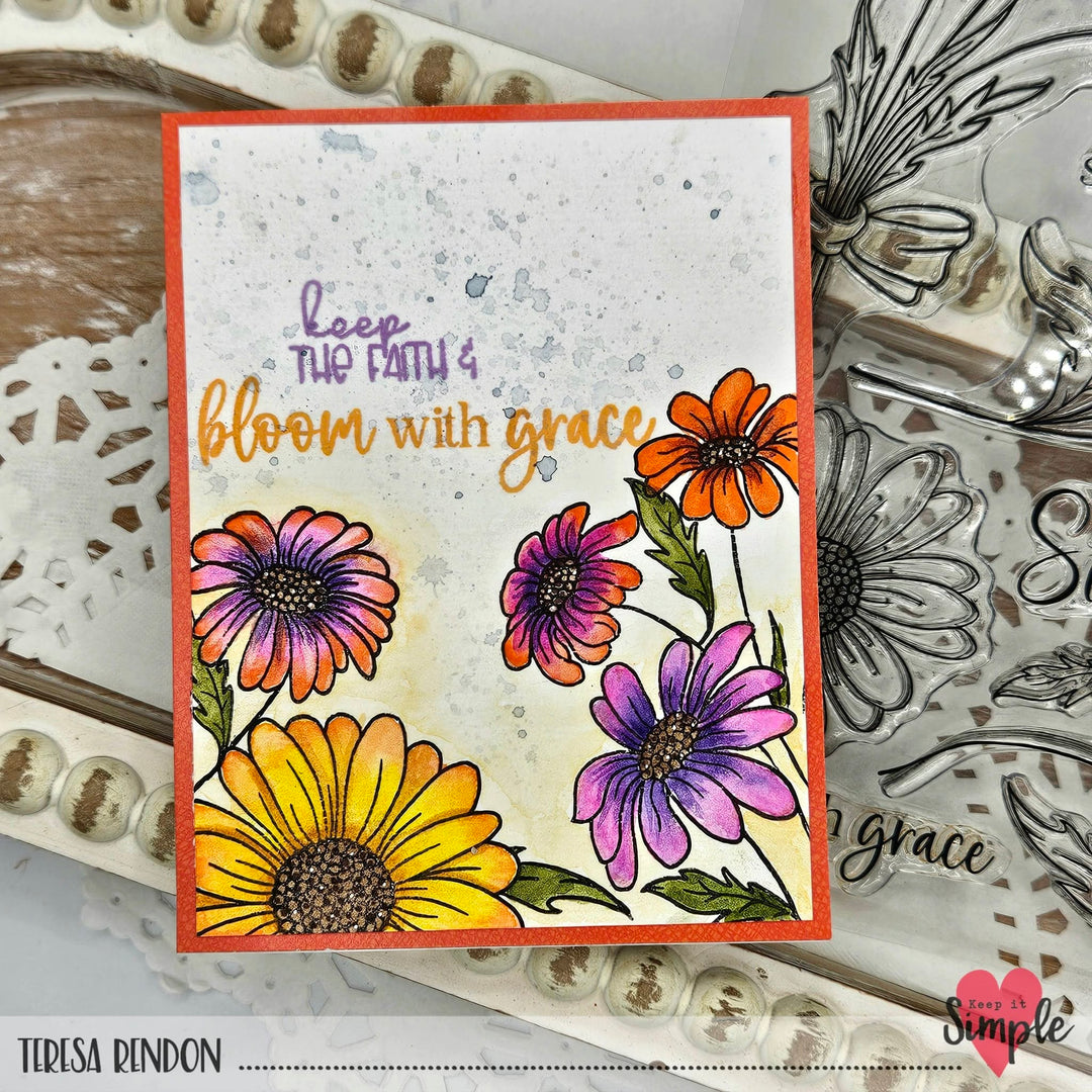 Daisy 6x8 Stamp Set