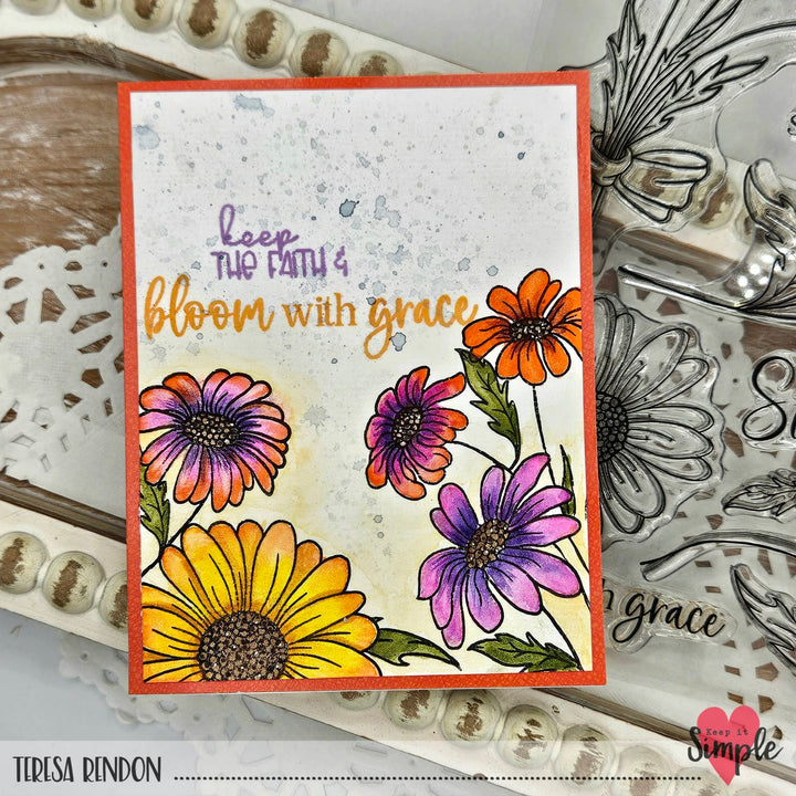 Daisy 6x8 Stamp Set