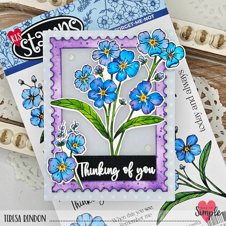 Forget-Me-Not 6x8 Stamp Set