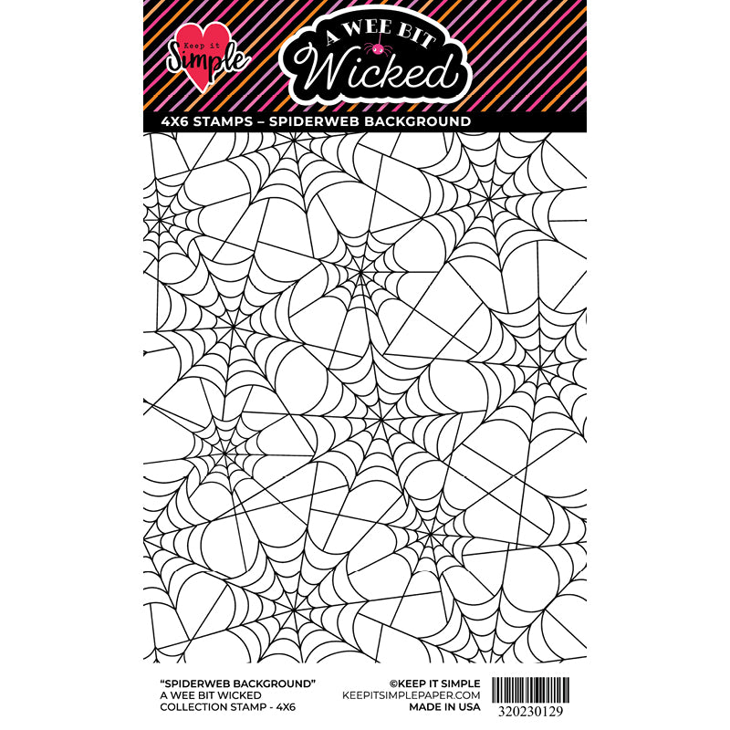 Background Stamp - Spider Web 4x6