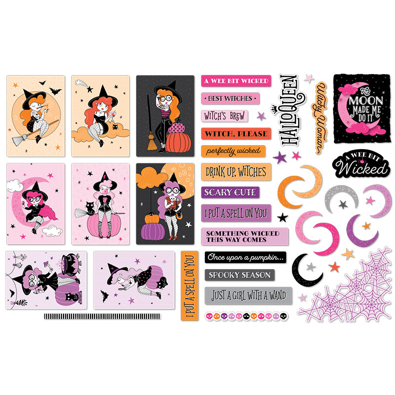 A Wee Bit Wicked - Die Cut Pieces - Cards & Phrases