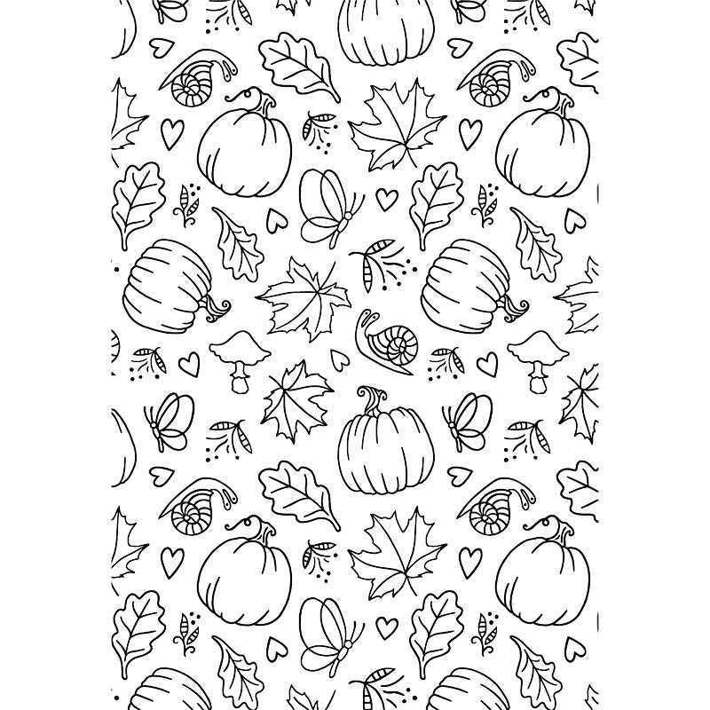 Background Stamp - Pumpkin 4x6