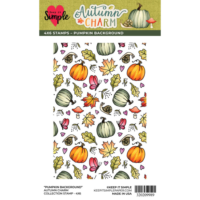 Background Stamp - Pumpkin 4x6