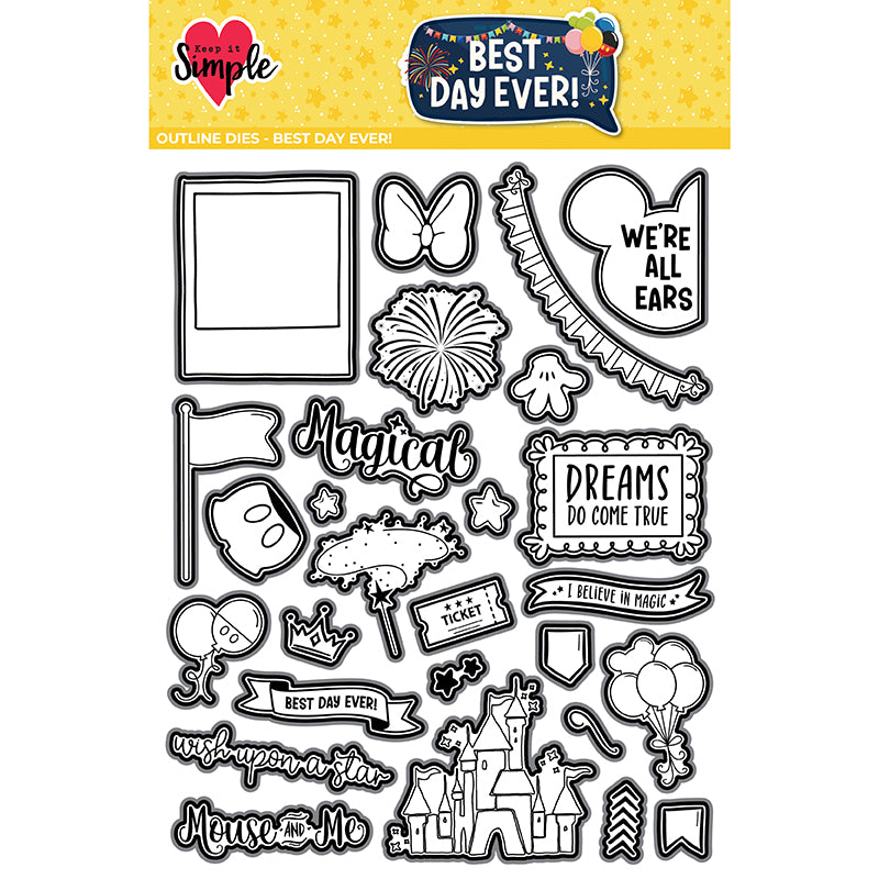 Best Day Ever - Collection Outline Dies
